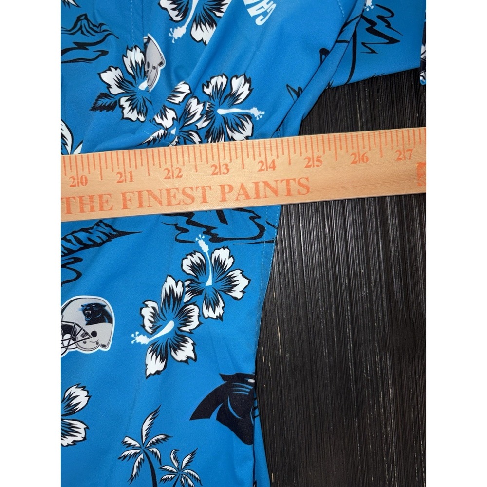 New Reyn Spooner Carolina Panthers Kekai Blue Hawaiian Button Up Shirt XL - Picture 4 of 8